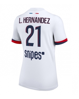 Paris Saint-Germain Lucas Hernandez #21 Maglia Gara Trasferta Repliche 2025-26 Donna Maniche Corte